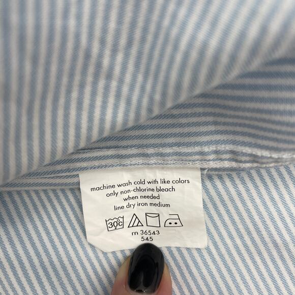 JOHN VARVATOS Mens Career Shirt Size M Slim Fit Long Sleeve Button Up Collared - Picture 4 of 9